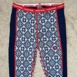 KARI TRAA Rose Pant 100% Wool Thermal Baselayer Legging